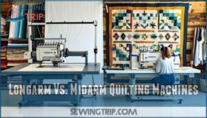 longarm vs. midarm quilting machines