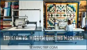 longarm vs. midarm quilting machines