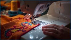 lowering feed dogs for free-motion embroidery