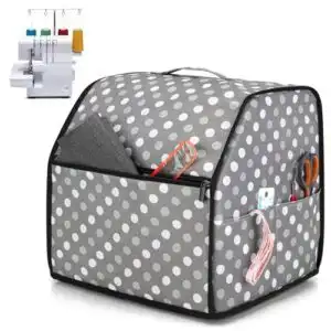 LUXJA Serger Cover with Storage B088ZZ8RKT