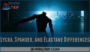 lycra, spandex, and elastane differences