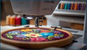 machine setup and foot selection