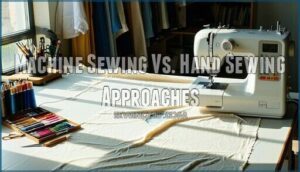 machine sewing vs. hand sewing approaches