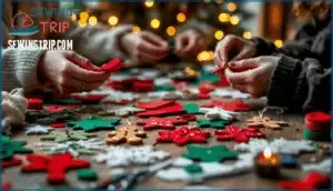 making felt christmas ornaments