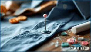 marking the button placement