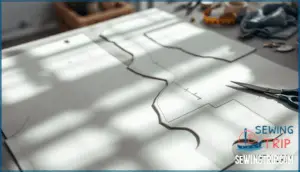 matching pattern pieces for seam alignment