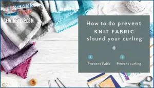 methods to stop knit fabric from curling