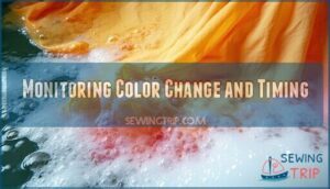 monitoring color change and timing