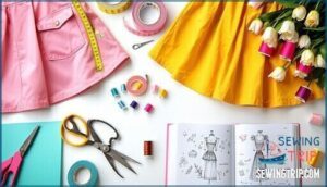 optional skirt customizations and sewing tips