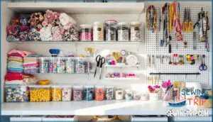 organize sewing supplies efficiently