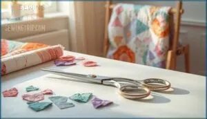pinking shears for fray prevention