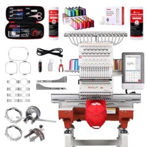 Top 9 Industrial Embroidery Machine Suppliers & Reviews 2025 2 Poolin Embroidery Machine 15 Needles B0F1LX548R
