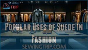 popular uses of suede in fashion