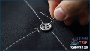 positioning and anchoring the button