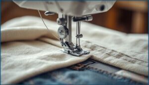 potential risks of backstitching with walking foot