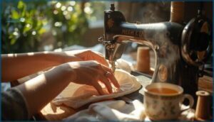 practicing mindful sewing techniques