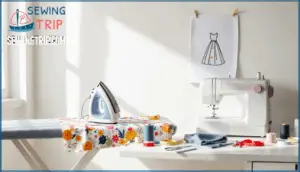 pre-washing and ironing fabric