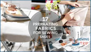 preparing fabric before sewing