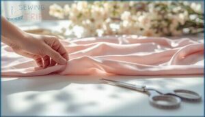 preparing fabric for a lettuce edge hem