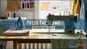 press the seams