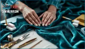 pressing, hemming, and finishing velvet pressing, hemming, and finishing velvet