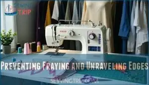 preventing fraying and unraveling edges