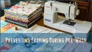 preventing fraying during pre-wash
