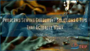 problems sewing corduroy