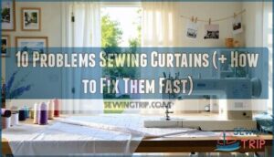 problems sewing curtains