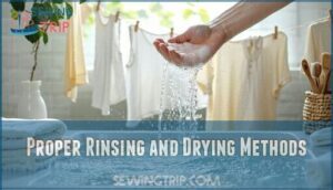 proper rinsing and drying methods