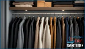 proper storage of ironed wool clothes