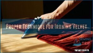 proper technique for ironing velvet