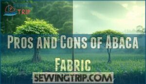 pros and cons of abaca fabric