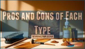 pros and cons of each type