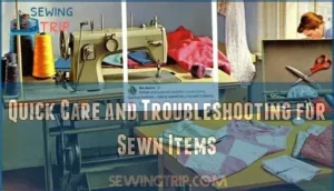 quick care and troubleshooting for sewn items