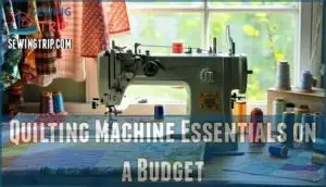 quilting machine essentials on a budget