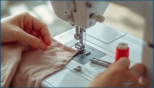 removing needle, presser foot, and thread removing needle, presser foot, and thread