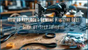 replacing sewing machine belt tutorial