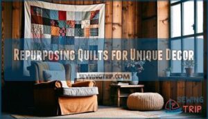 repurposing quilts for unique decor