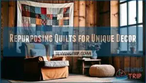 repurposing quilts for unique decor
