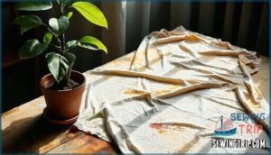 restoring and treating faded polyester