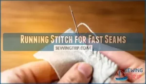 running stitch for fast seams