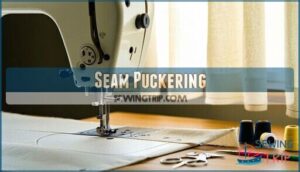 seam puckering