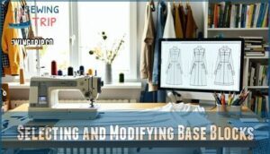selecting and modifying base blocks