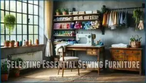 selecting essential sewing furniture