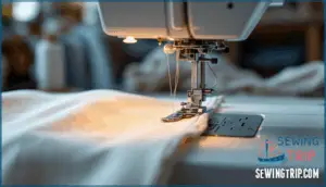 serging and overlocking linen edges