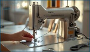 setting up and operating the machine