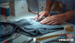 sew and assemble the shorts