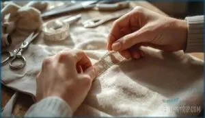 sew the zipper closed