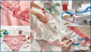 sewing elastic in underwear